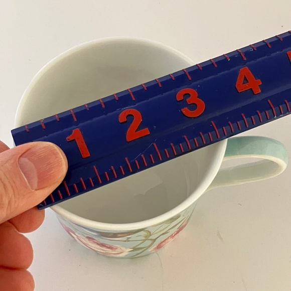 Blue Bird perched on Floral Roses Coffee/Tea Mug, Fine Bone Tea Cup - Picture 5 of 12